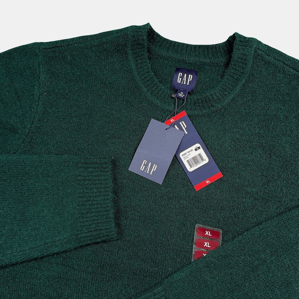 NWT Gap Mens June Bug Green Crewneck Sweater XL BRAND NEW